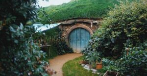 Matamata, New Zealand, looks like Hobbiton because it was the filming location for the Lord of the Rings movies.