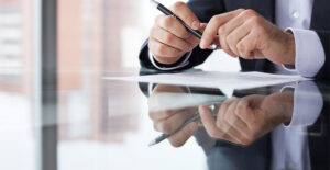 A lawyer explains promissory notes to a client