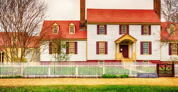 An historic house in colonial williamsburg