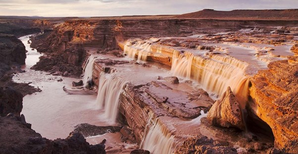 Grand Falls waterfall in Arizona
