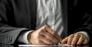 One man creating his will