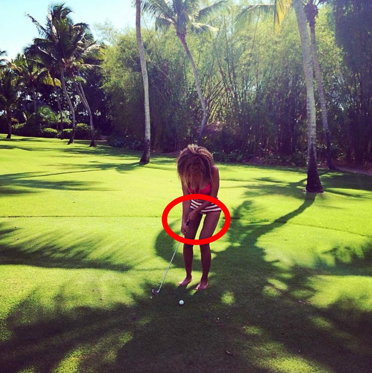 Beyonce's Golfing Exposed