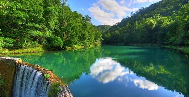 An Arkansas waterfall