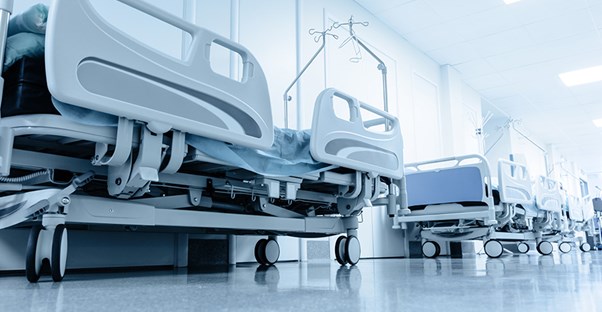 Some hospital beds