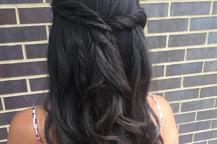 2. Half-Updo