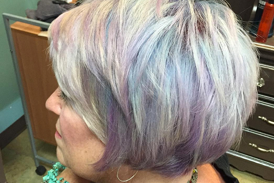 6. Muted Rainbow Highlights