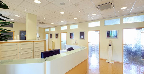 A doctor's waiting room