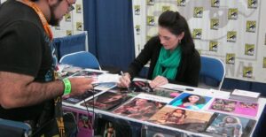 collecting autographs at comic-con