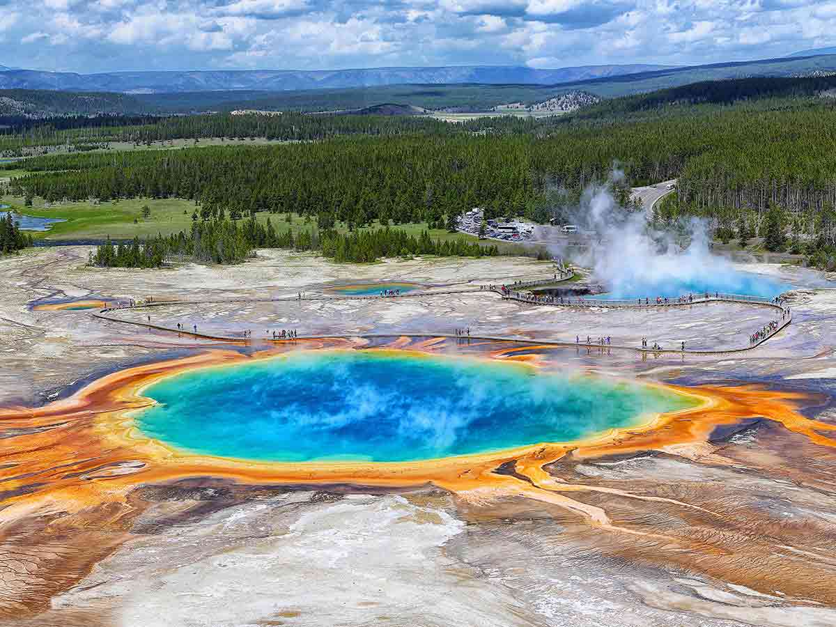 5. Grand Prismatic Spring at Yellowstone National Park