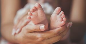 A couple of baby feet