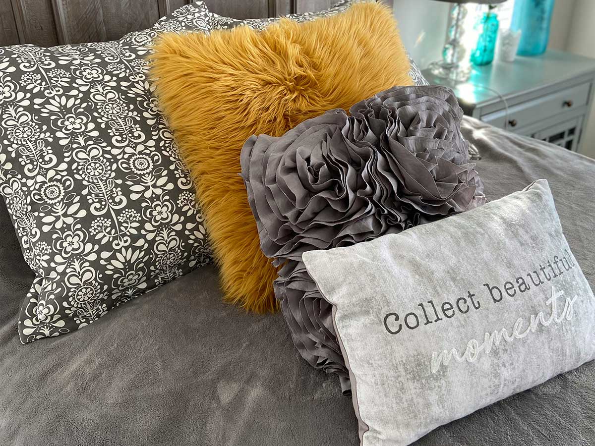 Decorating with Too Many Pillows