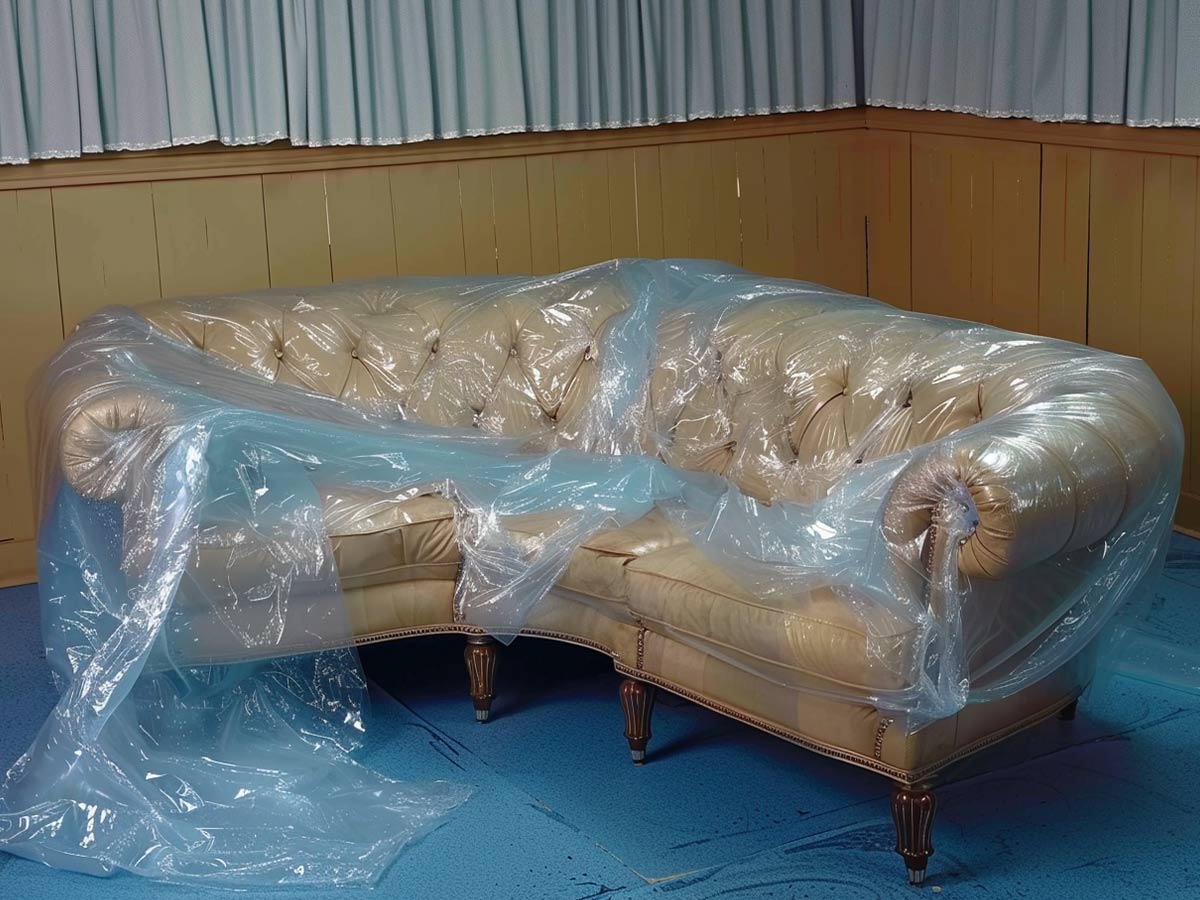 Covering Your Sofa in Plastic