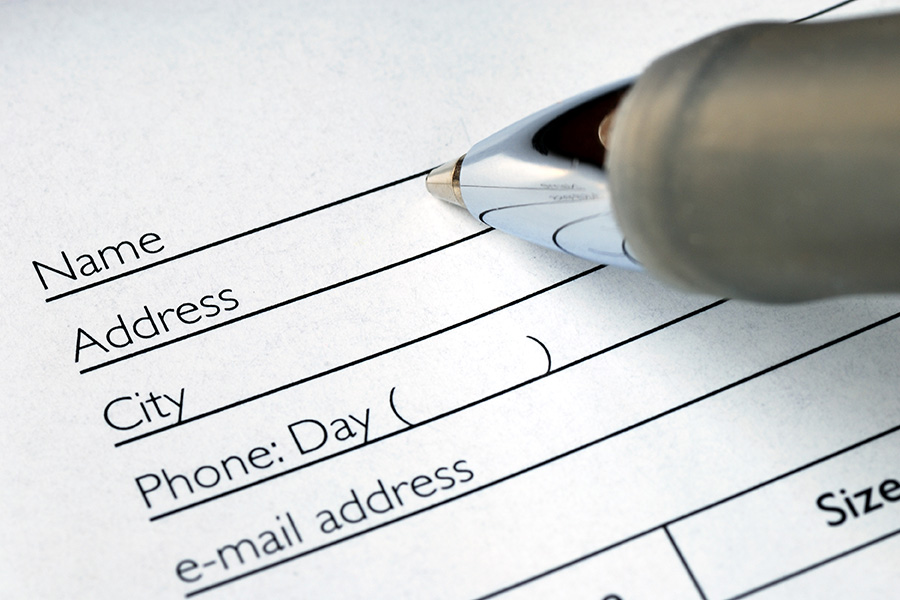 Fill Out the Form Completely
