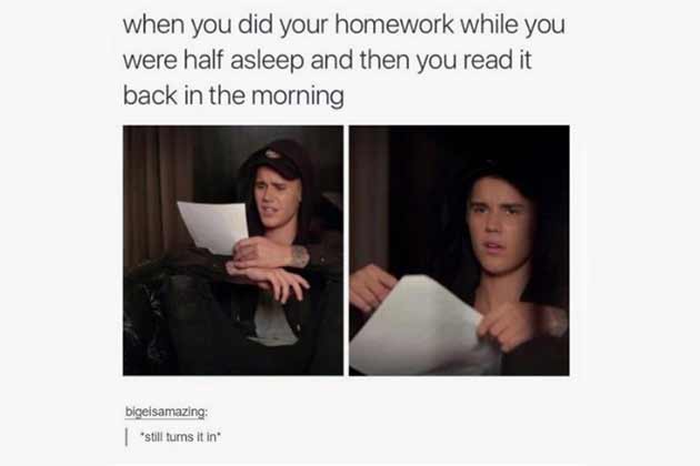 Doing Your Homework Half Asleep