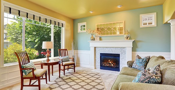 A bright open room