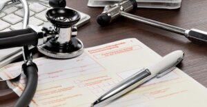 doctors desk examining risks of medically induced coma
