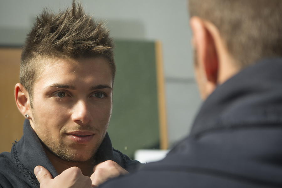 Posing in Front of a Mirror