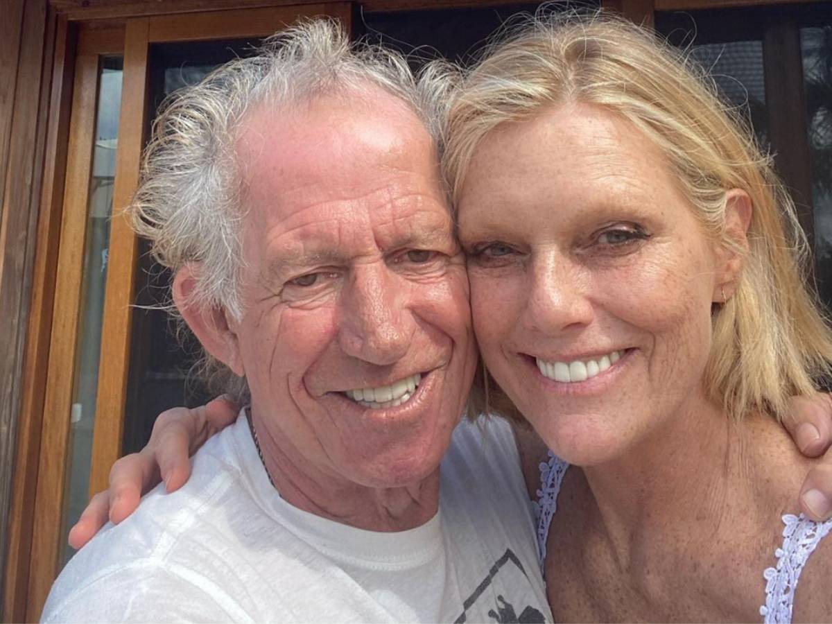 Keith Richards and Patti Hansen