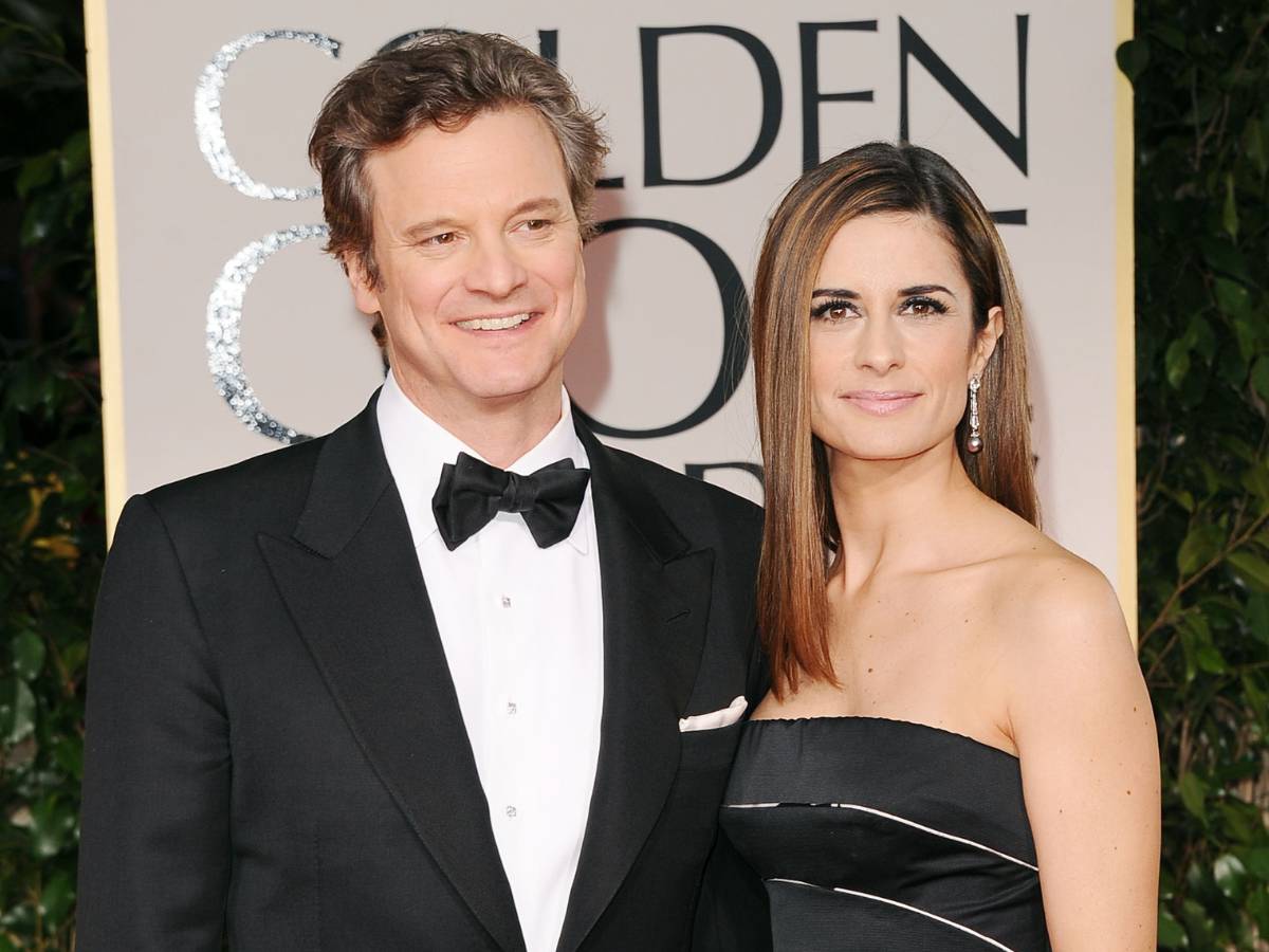 Colin Firth and Livia Giuggioli