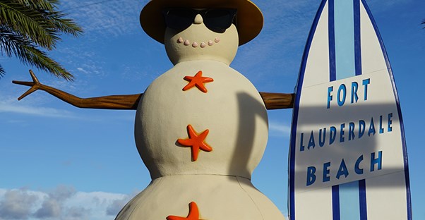 A Fort Lauderdale Snowman
