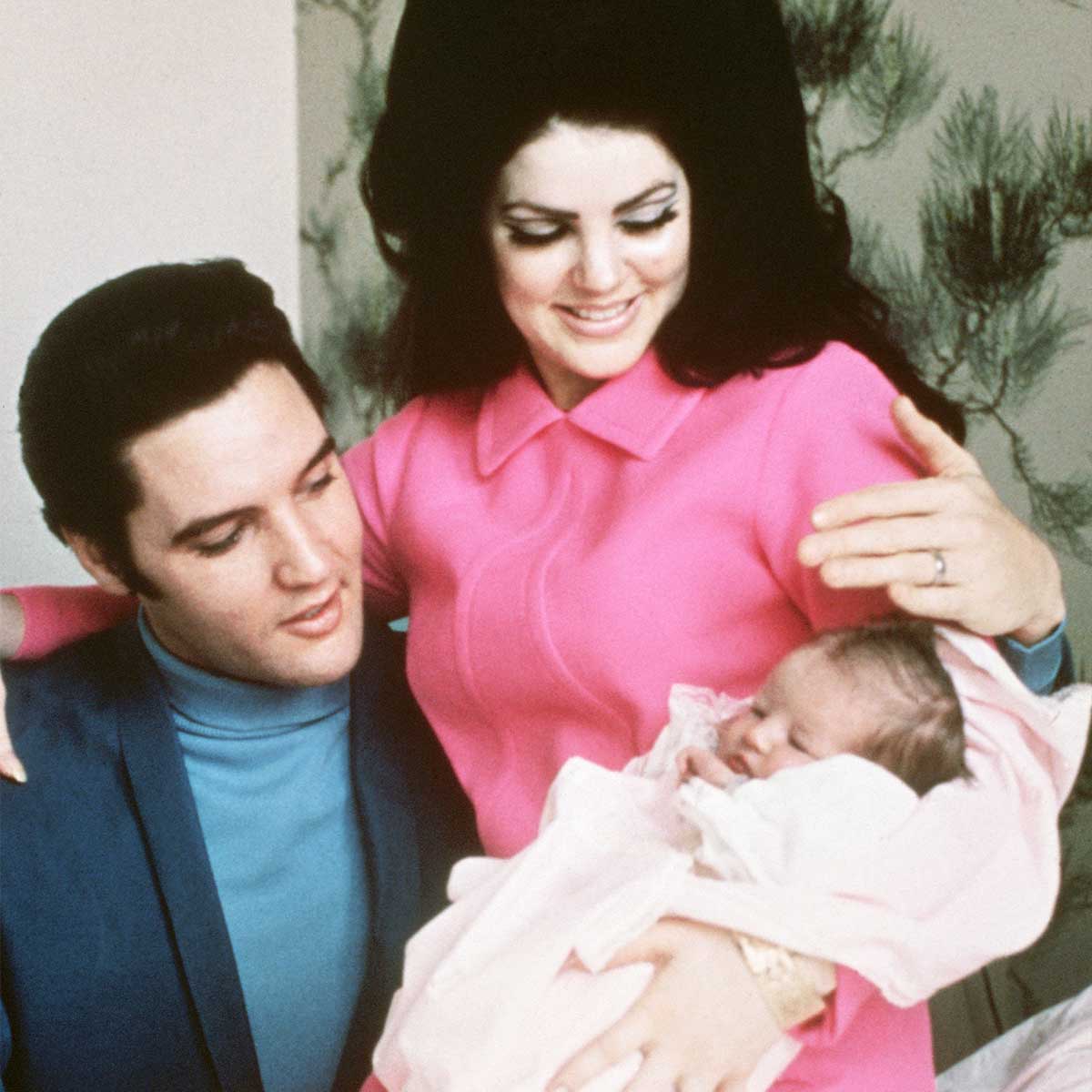 Elvis Presley, Priscilla Presley And Lisa Marie