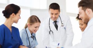 doctors talking about how to diagnose mitral valve prolapse