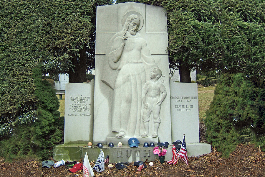 Babe Ruth's Grave, Hawthorne, NY