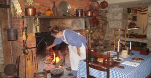 An Amish woman doing Amish things