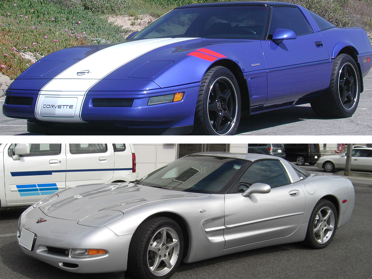 Chevrolet Corvette C4 and C5
