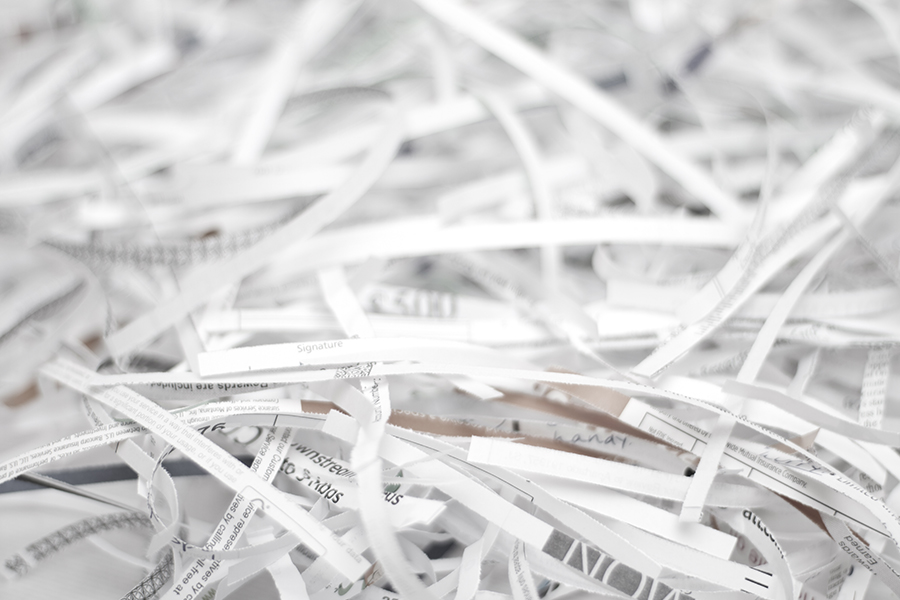 Use a shredder.