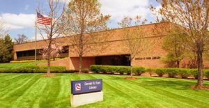 The front of the Gerald Ford Presidential Library.