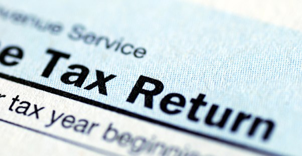 Online Income Tax return search results on a screen