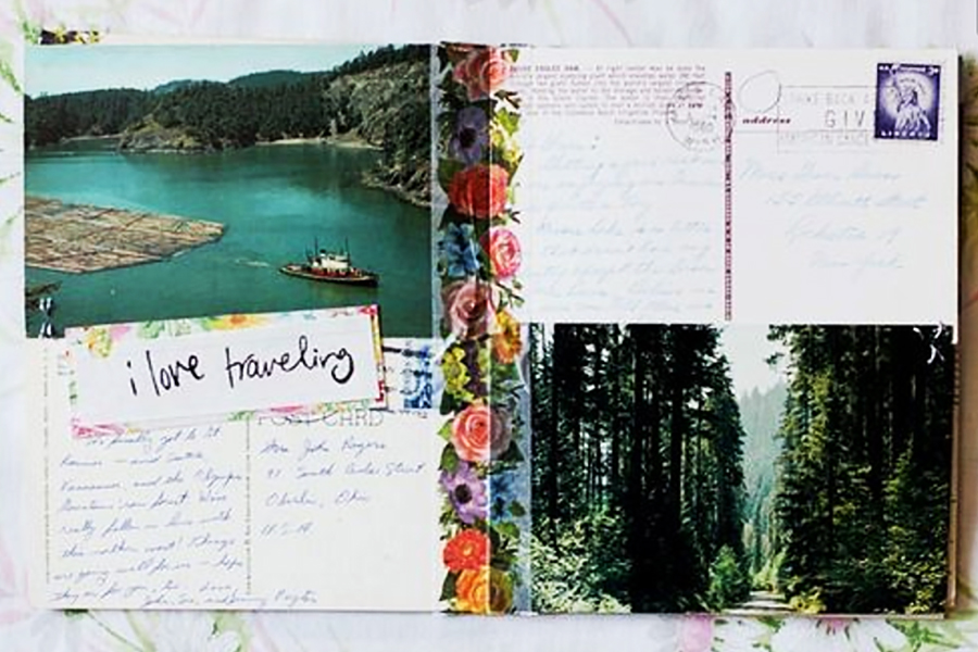 Postcard Travel Journal