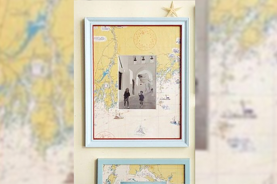 Map Mat Photo Frame