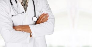 doctor discussing leprosy risk factors