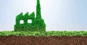 A landmark covered in thriving green plants in a place where the UN is enforcing the Sustainable Development Goal of environmental sustainability