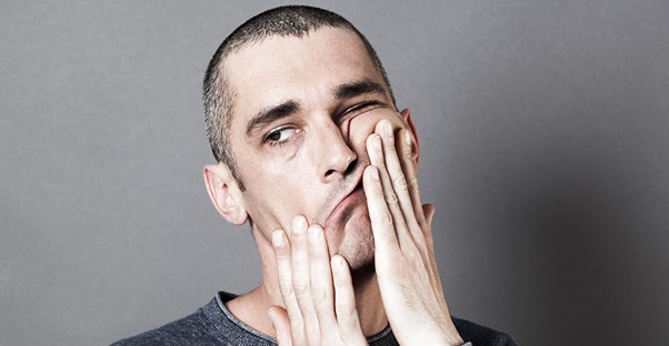 guy experiencing mental fatigue