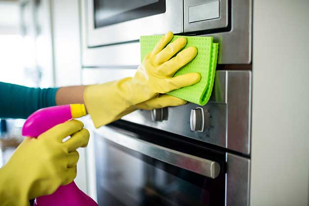 Clean the Sides of the Stove