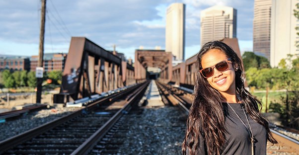 A woman on a crazy vacation