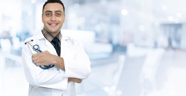 doctor discussing aphasia treatments