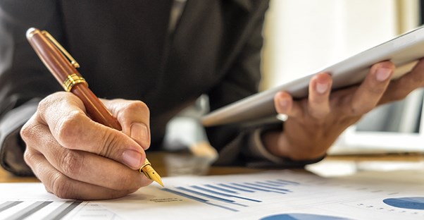 person using portfolio tracking tools