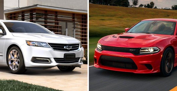 a chevrolet impala and dodge charger