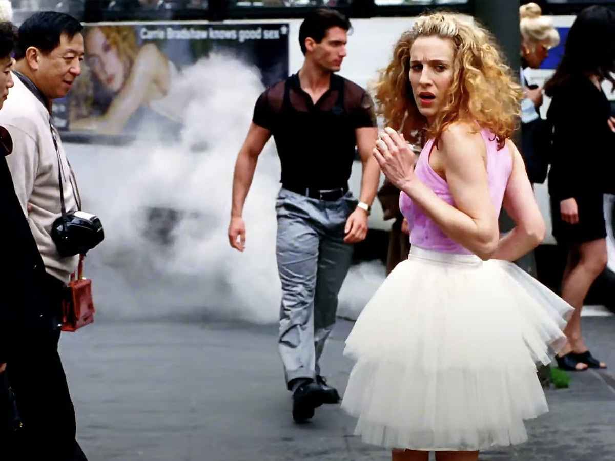 Carrie Bradshaw's White Tutu and Pink Tank