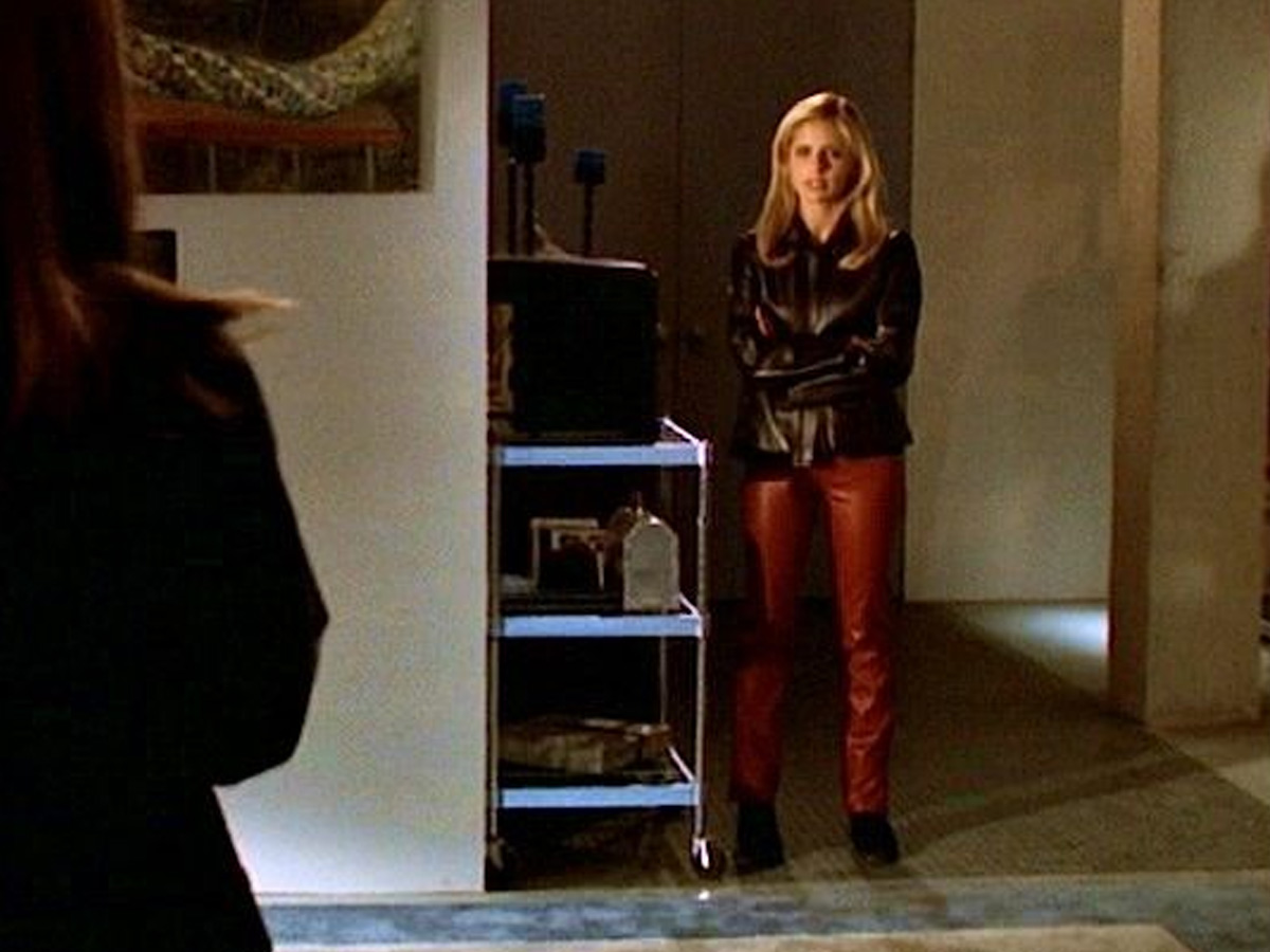 Buffy Summers' Red Leather Pants & Black Halter