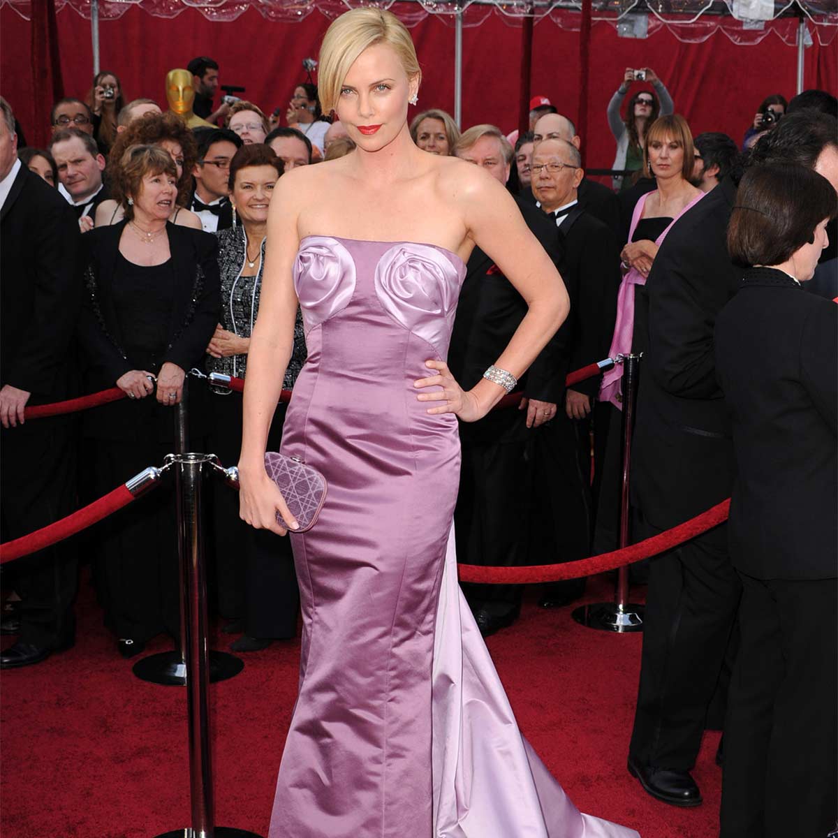 Charlize Theron's Purple People Pleaser