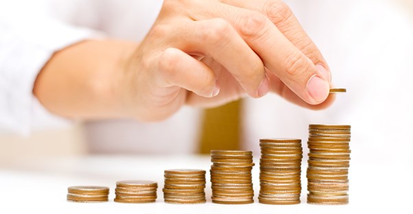 Person saving for retirement