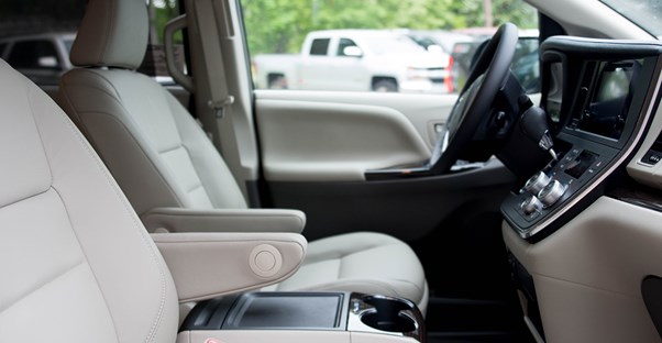 the interior of a used car