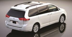 a white toyota sienna