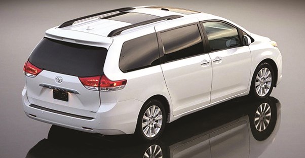 a white toyota sienna
