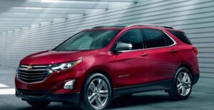 a red 2018 chevrolet equinox
